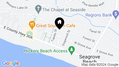 Map of 38 Cypress Hill Road, Santa Rosa Beach FL, 32459