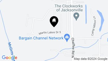 Map of 524 MARTIN LAKES Drive S, Jacksonville FL, 32220