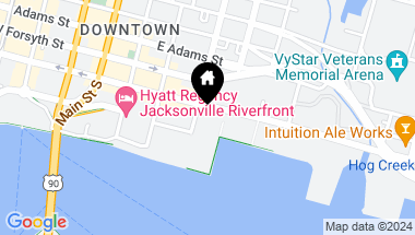 Map of 400 E BAY Street, 404, JACKSONVILLE FL, 32202