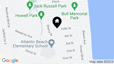Map of 366 5TH Street, Atlantic Beach FL, 32233