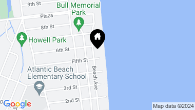 Map of 525 BEACH Avenue, Atlantic Beach FL, 32233