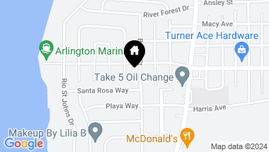 Map of 1200 BRETTA Street, 25, Jacksonville FL, 32211