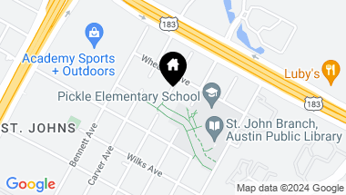 Map of 7509 Bethune Ave # A, Austin TX, 78752