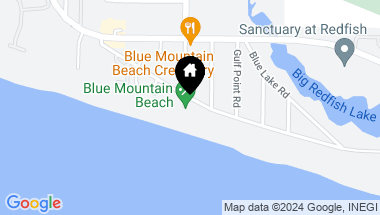 Map of Lot 1 Blue Mountain Road, Santa Rosa Beach FL, 32459