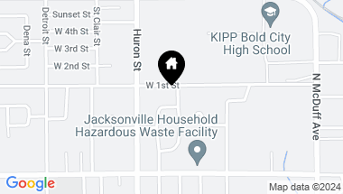 Map of 1090 ONTARIO Street, Jacksonville FL, 32254