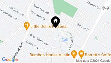 Map of 7301 Grover Ave, Austin TX, 78757