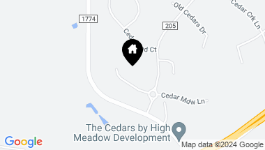 Map of 8679 Cedar Meadow Lane, Plantersville TX, 77363