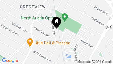 Map of 7409 Grover Ave, Austin TX, 78757