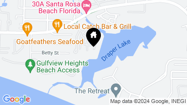 Map of 58 Sinclair Lane, Santa Rosa Beach FL, 32459
