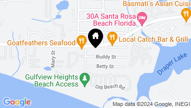 Map of 53 Buddy Street, Santa Rosa Beach FL, 32459