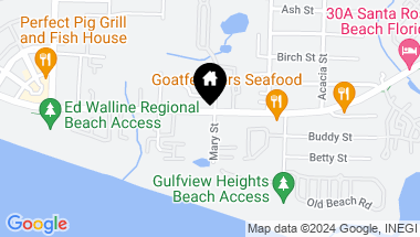 Map of lot 1 Mary Street, Santa Rosa Beach FL, 32459