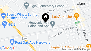 Map of 601 W 2nd ST, Elgin TX, 78621