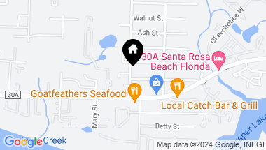 Map of 15 Maple Street, Santa Rosa Beach FL, 32459