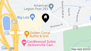 Map of 2839 BLACK BUCK Circle, Jacksonville FL, 32225