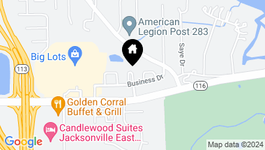 Map of 2839 BLACK BUCK Circle, JACKSONVILLE FL, 32225