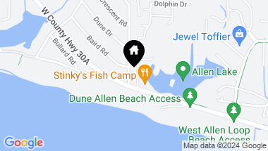 Map of 44 Hilltop Drive, Santa Rosa Beach FL, 32459
