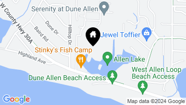 Map of 108 Woodward Drive, Santa Rosa Beach FL, 32459