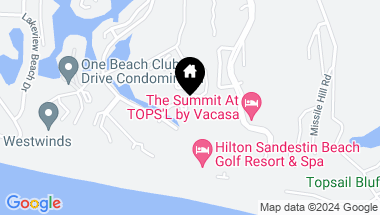 Map of 5000 S Sandestin Blvd, 6408, Miramar Beach FL, 32550