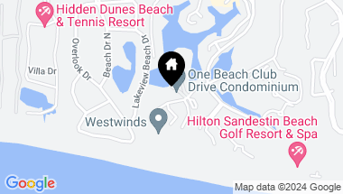 Map of 1 Beach Club Drive, 605, Miramar Beach FL, 32550