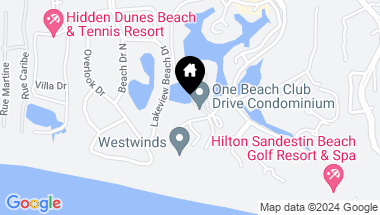 Map of 1 Beach Club Drive, 302, Miramar Beach FL, 32550