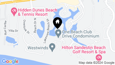 Map of 1 Beach Club Drive, 1502, Miramar Beach FL, 32550