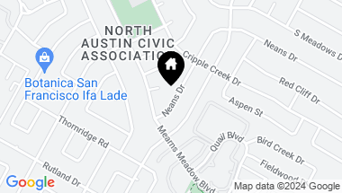 Map of 1338 Neans Drive, Austin TX, 78758