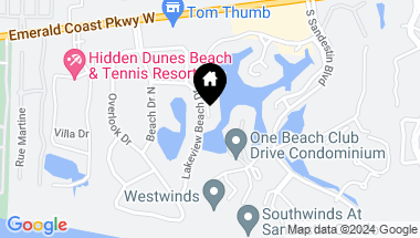 Map of 5209 Beachwalk Drive, Miramar Beach FL, 32550