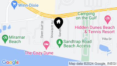 Map of 119 Sandtrap Road, Miramar Beach FL, 32550