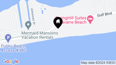 Map of 8269 Gulf Blvd # 1601, Navarre Beach FL, 32566