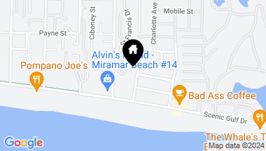 Map of 95 Hollywood Street, Miramar Beach FL, 32550