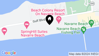 Map of 8477 Gulf Blvd # 301, Navarre Beach FL, 32566