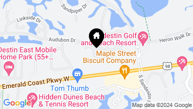 Map of 559 Augusta Drive, # 11501, Miramar Beach FL, 32550