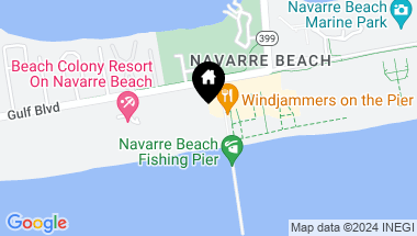 Map of 8577 Gulf Blvd # 405, Navarre Beach FL, 32566