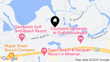 Map of 8877 Baypine Drive, Miramar Beach FL, 32550