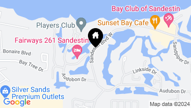 Map of 287 W Sandestin Boulevard, Miramar Beach FL, 32550