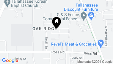 Map of 210 Oak Crest Boulevard, TALLAHASSEE FL, 32301