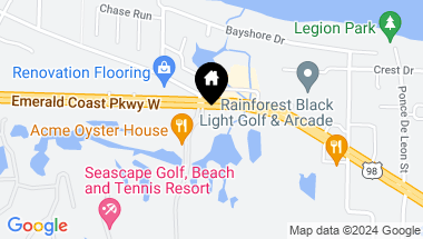 Map of 90 Seascape Drive, 2206, Miramar Beach FL, 32550