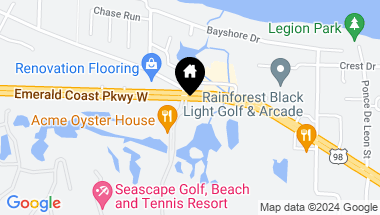 Map of 90 Seascape Drive, 1205, Miramar Beach FL, 32550