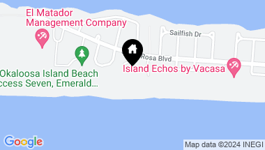 Map of 858 Scallop Court, UNIT 607, Fort Walton Beach FL, 32548