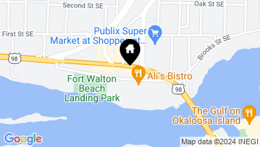 Map of 214 SW Miracle Strip Parkway, UNIT A110, Fort Walton Beach FL, 32548