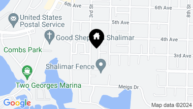 Map of 819 Sugar Plum Lane, Shalimar FL, 32579