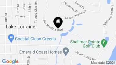 Map of 876 The Masters Boulevard, Shalimar FL, 32579