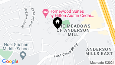 Map of 10616 Mellow Meadows DR # 50D, Austin TX, 78750