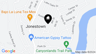 Map of 10905 3rd ST, Jonestown TX, 78645