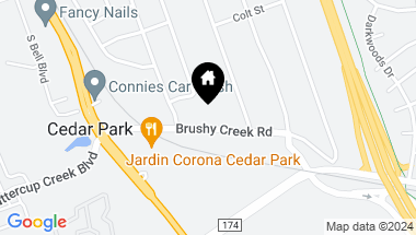 Map of 313 Brushy Creek RD, Cedar Park TX, 78613