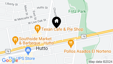Map of 110 Taylor ST, Hutto TX, 78634