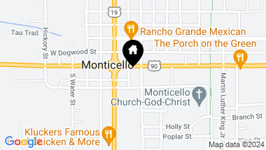 Map of 180 S Cherry Street, MONTICELLO FL, 32344