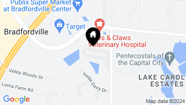Map of 3649 Velda Oaks Circle, TALLAHASSEE FL, 32309