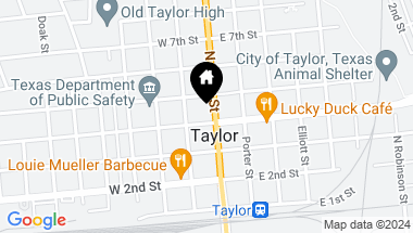 Map of 401 N Main ST, Taylor TX, 76574