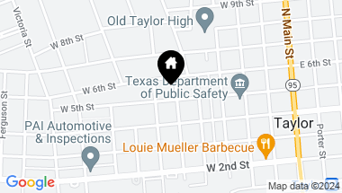 Map of 501 Branch ST, Taylor TX, 76574